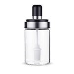 Picture of Borosilicate Glass Jar With Brush For Ghee Butter, Oil & Stoppers
