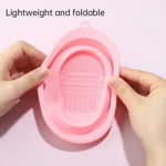 Picture of Soft And Durable Silicone Cosmetic Cleaner Pad (1Ps/Multicolour)