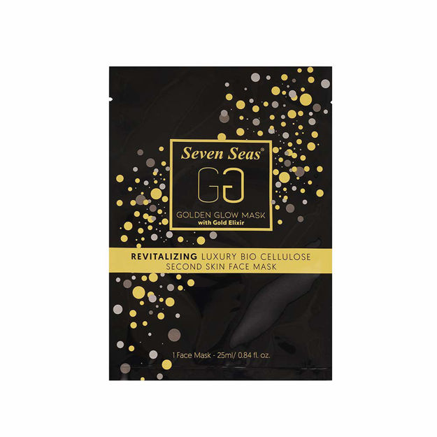 Picture of Seven Seas Diamond Pearlescent & Golden Glow Face Sheet Mask