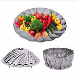 Picture of Folding Collapsible Basket Stainless Steel Vegetable Steamer For Food
