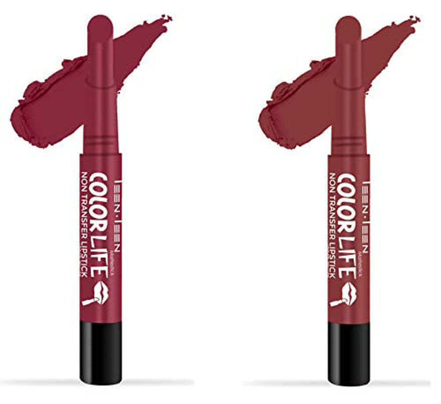Picture of Teen Teen Colorlife Matte Lipstick Combo (Forever Trend, Pink Violet)