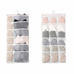 Picture of Dual-Sided Hanging Closet Organizer For Garment Storage Socks, Bra