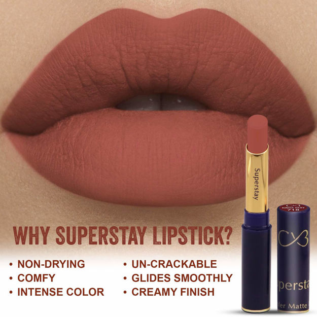 Picture of Cvb Lm-206 Superstay No Transfer Matte Lipstick,  (718 Kinda Sexy)